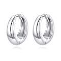 wholesale 925 Sterling Silver 15mm Huggie Hoop Earrings Minimalist s for Women-0-0