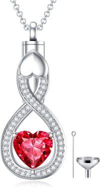 wholesale Sterling Silver Teardrop Urn Necklace for Ashes Men Women-03-07-Teardrop-July-03-07-Teardrop-July