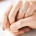 TOUPOP Sterling Silver Moissanite Personalized Engagement Cross Rings-0-4