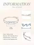 TOUPOP 925 Sterling Silver Sea Turtles Elephant Wave Cross Anklet-0-1