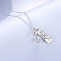 wholesale 925 Sterling Silver She Believed Motivational Gym Jewelry - Inspirational Fitness Gift for Women-0-2