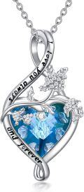 wholesale 925 Sterling Silver Birthstone Birth Flower Necklace Pendant Jewelry-0-0