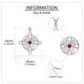 wholesale Sterling Silver Celtic Cross Witches Knot Pendant Necklace Amulet Gift-0-30