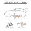 wholesale 925 Sterling Silver Infinity Love Faith Cross Charm Bracelet for Women Religious Gifts Adjustable Chain Jewelry-0-2