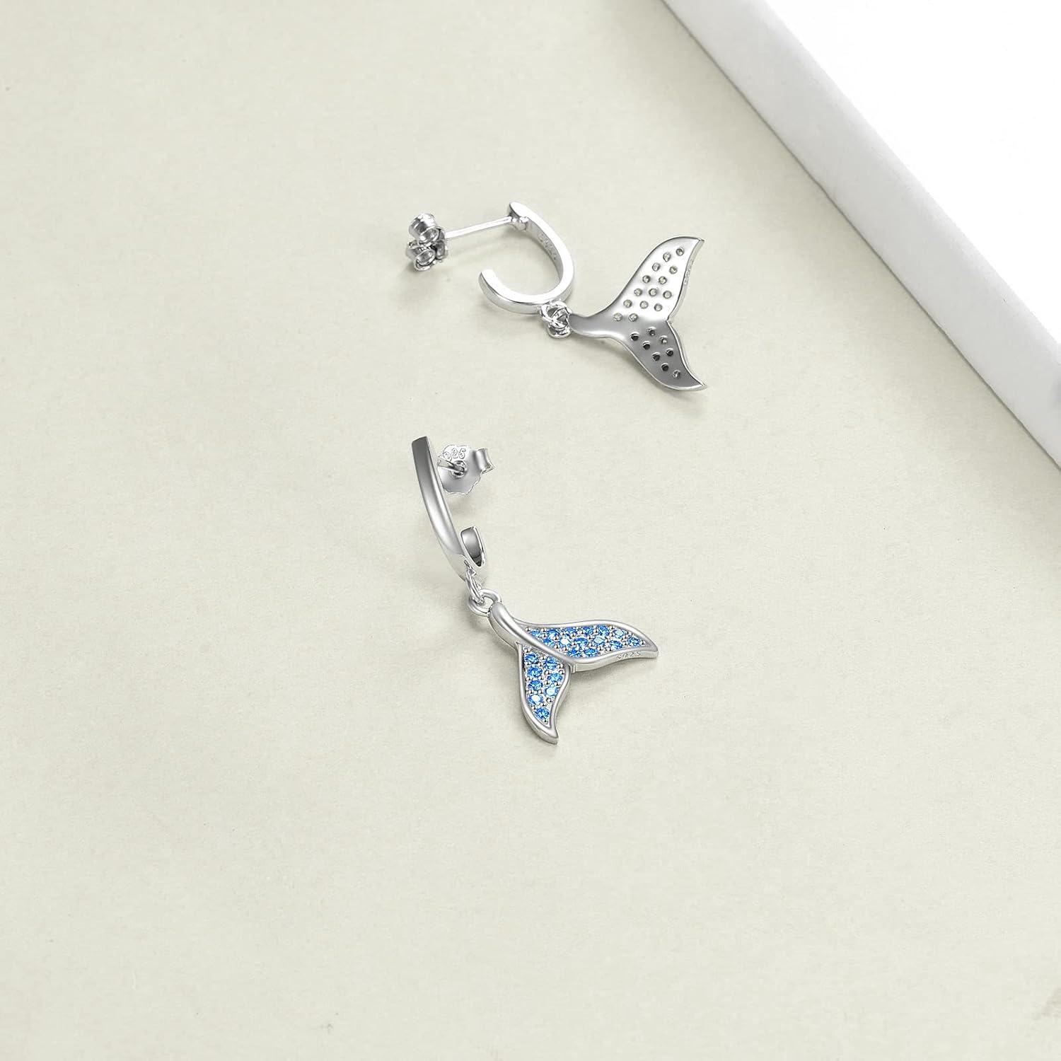 Sterling Silver Hypoallergenic Drop Dangle Earrings for Women-0-2