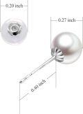 wholesale 18K Gold Freshwater Pearl Stud Earrings for Women (7 10mm)-0-10