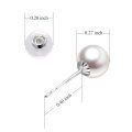 wholesale 18k Yellow Gold Polished Round Ball Stud Earrings For Women-0-10