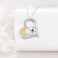 wholesale 925 Sterling Silver Moon Sunflower Koala Pendant Necklace s for Women-0-4
