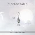wholesale 925 Sterling Silver Mushroom Dangle Earrings-0-3