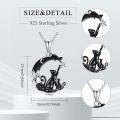 wholesale Sterling Silver Gothic Jewelry Bat Cat Wolf Dragon Owl Fox Spider Sun Pendant-0-11