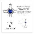 wholesale 925 Sterling Silver White Gold Plated Celtic Cross Heart Citrine Pendant Necklace-0-46