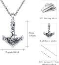 wholesale 925 Sterling Silver Anchor with Lighthouse and Shark Pendant Nautical Necklace-0-2