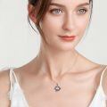 wholesale 925 Sterling Silver Engraved Snake Pendant Necklace-0-7