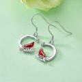 wholesale TOUPOP Cardinal Gifts For Women Sterling Silver Red Cardinal Earrings Memorial Jewelry For Women Her -0-4