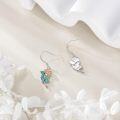 wholesale Sterling Silver Lily of the Valley Rose Daisy Floral Dangle Earrings-0-1