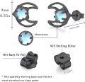 wholesale 925 Sterling Silver Blue Moonstone Crescent Stud Earrings for Women (Black Plated)-0-4