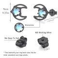 wholesale 925 Sterling Silver Blue Moonstone Crescent Stud Earrings for Women-0-5