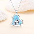 wholesale Sterling Silver Stone Cute Animal Pendant Necklace for Couples Sister Daughter Mother Birthday Gift-0-94