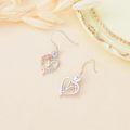 wholesale TOUPOP Rose Heart Earrings For Women Sterling Silver Butterfly Initial V Letter Drop Dangle Earrings Anniversary Birthday Christmas Jewelry Gifts For Her Wife Girlfriend Mom -0-4
