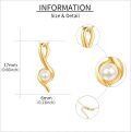 wholesale 14K Gold Infinity Pearl Opal Pendant Necklace for Women's Gifts - Valentine/Christmas/Mother?¡¥s Day-0-3