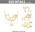wholesale 14K Gold & 5A CZ Stethoscope Necklace for Doctors, Nurses, Medical Professionals - Hypoallergenic Jewelry Gift-0-4