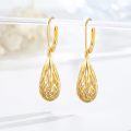 wholesale Gold 925 Sterling Silver Teardrop Filigree Drop Earrings -0-3