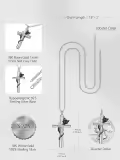 TOUPOP Sterling Silver Butterfly Cremation Urn Necklace With Funnel-0-5