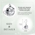 wholesale 925 Sterling Silver Teacup Panda Dangle Earrings for Women Girls Gifts-0-4