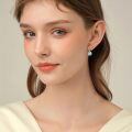 wholesale 925 Sterling Silver Platinum Plated Heart Starfish Abalone Shell Diamond Drop Earrings-0-4