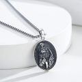 wholesale 925 Sterling Silver Anubis And Scales Of Justice Pendant Necklace Set-0-5