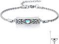wholesale TOUPOP Urn Bracelet For Ashes 925 Sterling Silver Abalone Shell Sunflower/butterfly/turtle Cremation Jewelry For Ashes Keepsake Pendant Locket Bracelet For Women Christmas Gifts -0-0
