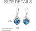 wholesale Sterling Silver Gemstone Celtic Knot Teardrop Leverback Earrings-0-22
