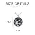 wholesale 925 Sterling Silver Hunting Fishing Pendant Necklace With Deer And Fish Design-0-2