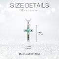 wholesale TOUPOP Cross Necklace For Women Men Sterling Silver Cross Pendant Religious Gifts Christian Gift Birthday Anniversary Christmas Gift For Her -0-1