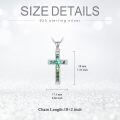 TOUPOP Sterling Silver Cross Pendant Necklace For Women Men Religious Gift-0-1