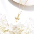 wholesale 14k Cross Pendant With Lab Diamond Accents-0-5