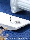 wholesale 925 Sterling Silver Moonstone Cat Claw Huggie Hoop Earrings for Women -0-8