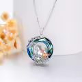 TOUPOP Sterling Silver & Stone Horse Necklace Gift for Women-0-4