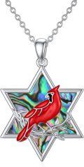 wholesale Sterling Silver Cardinal Pendant Necklace Memorial Sympathy Gift for Women Mom Wife-0-0