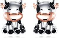 wholesale 925 Sterling Silver Cow Stud Earrings for Women's-Cow