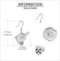wholesale 925 Sterling Silver Pickleball Paddle & Ball Dangle Earrings Sports Gift for Her-0-2