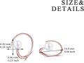 wholesale 925 Sterling Silver White Freshwater Cultured Pearl Spiral Hoop Earrings for Women-0-1