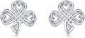 wholesale 925 Sterling Silver Celtic Knot Heart Stud Earrings - Unique  Idea-0-0