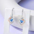 wholesale TOUPOP Topaz December Birthstone Earrings Sterling Silver Rose Heart Topaz Earrings Heart Butterfly Earrings Jewelry Anniversary Birthday Christmas Gifts For Women Her Wife Girlfriend Mom -0-3