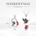 TOUPOP 925 Sterling Silver Heart Peace Dove Pendant Holy Spirit Jewelry-0-1
