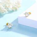 wholesale 925 Sterling Silver Pearl Heart-Shaped Stud Earrings for Women Girls  Ideas-0-1
