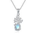 wholesale 925 Sterling Silver Moonstone Tree Of Life Teardrop Pendant Necklace For Women-0-0
