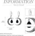 wholesale Celtic Moon Earrings 925 Sterling Silver Vintage Crescent Earrings Witch Jewelry Gifts For Women -0-5