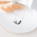 wholesale 925 Sterling Silver Raccoon Animal Lover Gift Pendant Necklace for Women and Girls-0-3