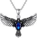 wholesale 925 Sterling Silver Birthstone Eagle Necklace for Women-0-0